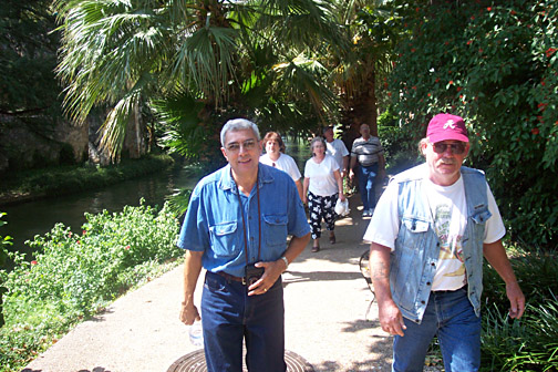 Walking beside the river